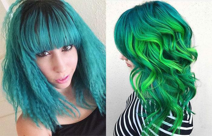 Краска для волос зеленого цвета для мужчин