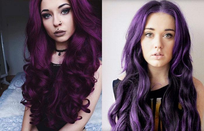 Как отмыть фиолетовые волосы