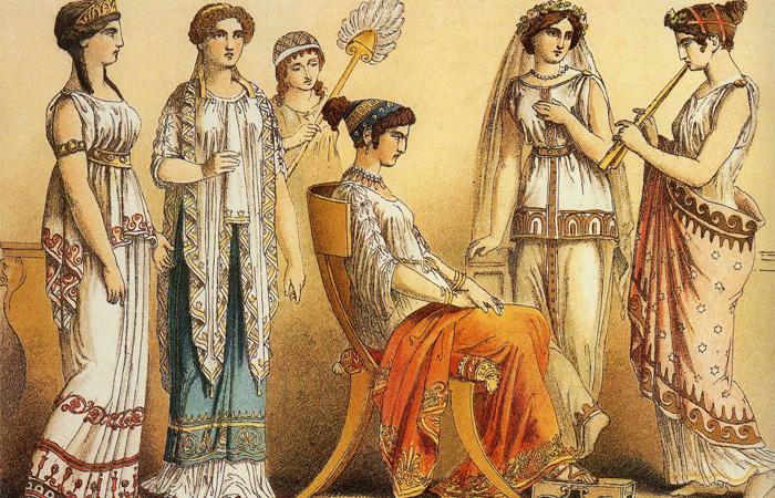 Прически и макияж древний греции