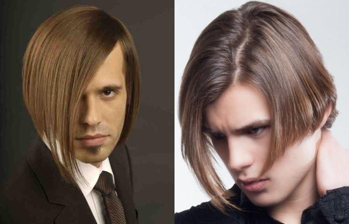 Каре на длинные волосы для мужчин