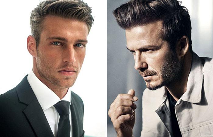 Классические стрижки для мужчин на средние волосы фото