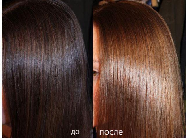 Как осветлить темные волосы домашних условиях