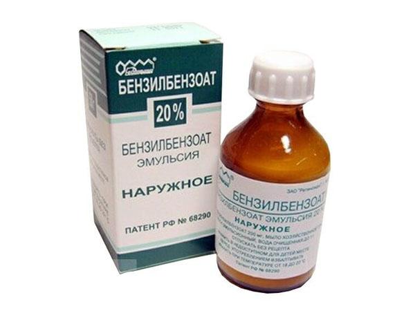 Бензилбензоат лечение кожи головы
