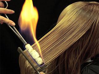 Лечение волос огнем в домашних условиях