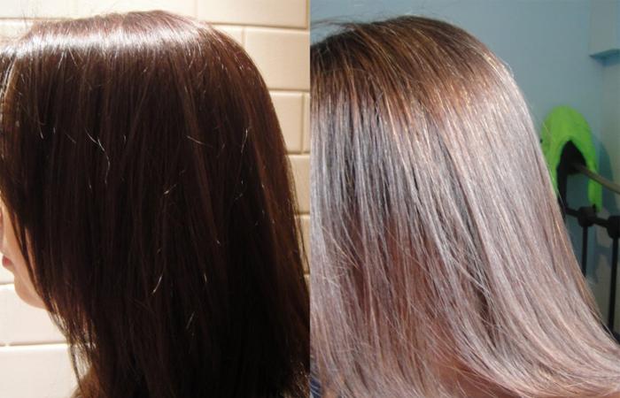 Как покрасить темные волосы в светлый цвет