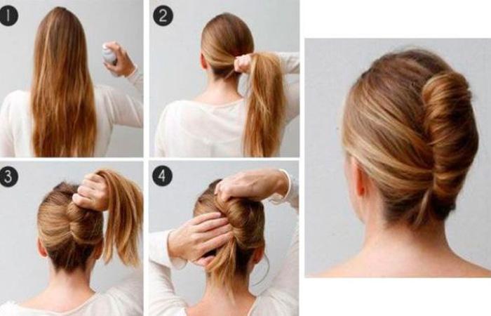Прическа Ракушка на средние волосы: подборка картинок