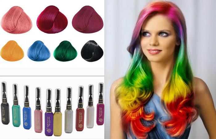 Цветные волосы: 35 модных идей