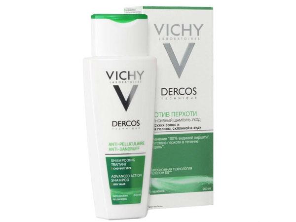 Шампунь уход vichy dercos против перхоти для сухой кожи головы